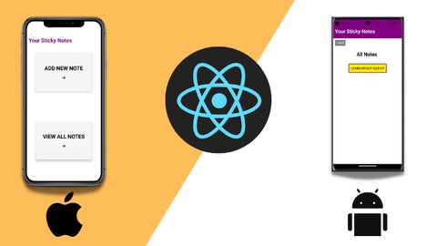 [Free] Learn React Native & Build Sticky Notes Application (2023)