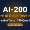 AI-200 Azure AI Cloud Developer Practice Tests 2027