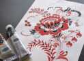 Botanical Folk Art: How to Paint Decorative Tulip And Peony
