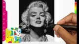 Draw A Portrait Of Marilyn Monroe Using The Paintology App