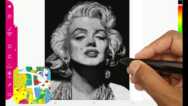 Draw A Portrait Of Marilyn Monroe Using The Paintology App