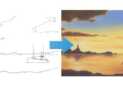 Draw A Sunset Using 6 Pastel Pencils