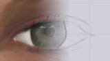 Draw digital art portraits – How to draw an eye