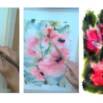 Free hand poppies,Free style watercolor Free sample course.