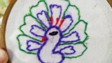 How to make embroidery design/bird embroidery