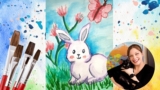 How to Paint a Cute Rabbit Using Watercolor for Beginner Art