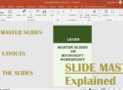 Learn Master Slides on PowerPoint