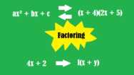 Math Factoring Numbers And Quadratics Learning