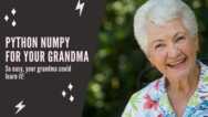 Python NumPy For Your Grandma