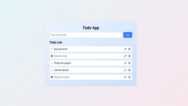 Todo App Project: Learn JavaScript, HTML & CSS Step by Step